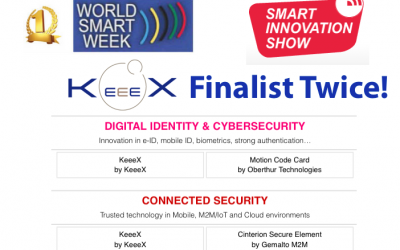 KeeeX Finalist Twice at World Smart Week Awards