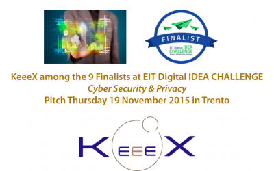 KeeeX finalist at EIT Digital IDEA Challenge, in Cyber Security and Privacy