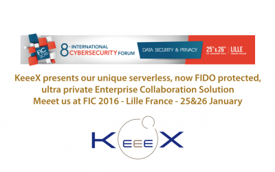 Meeet KeeeX at FIC 2016 Stand G11 – Lille – 25&26 Jan 2016